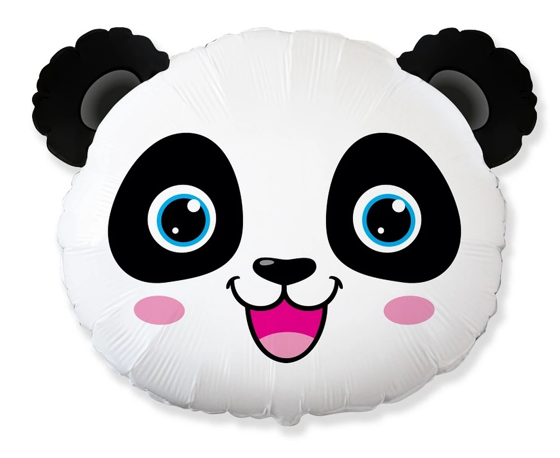 Foil balloon 24" FX - Panda,  unpacked (flat)